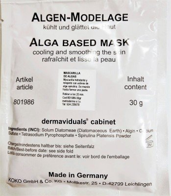 Mascarilla de algas